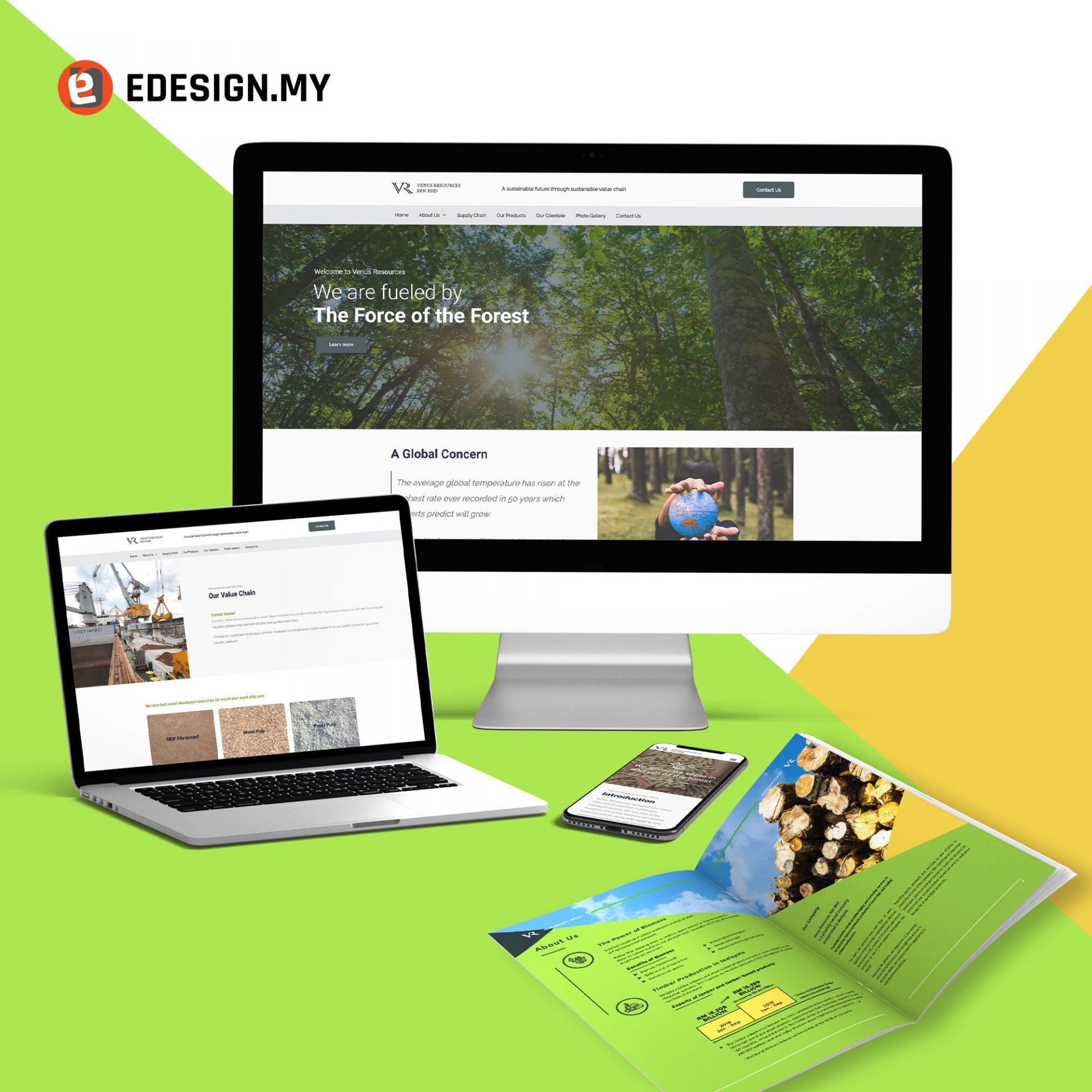 website development for timber products company